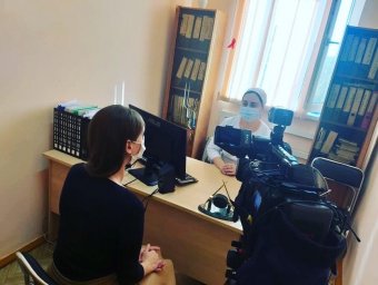 Сегодня съёмочная группа ГТРК &laquo;Ингушетия&raquo; снимала репортаж в нашем Центре. 1