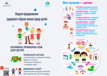 Неделя Здорового Образа Жизни среди Детей (1-7 сентября)